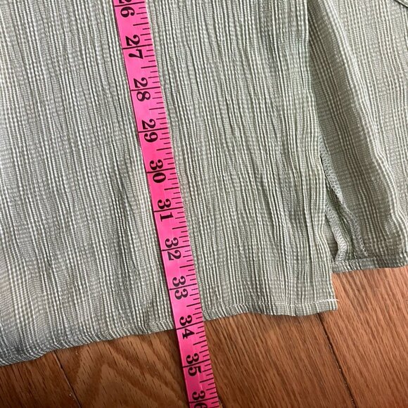 Vintage Eddie Bauer Maxi Skirt Womens Wrinkly Gauze Crepe Button Front Prairie - Picture 8 of 8